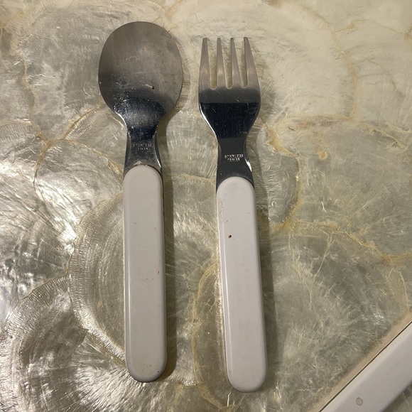 Rare Vintage 1987 Kraft Macaroni & Cheese Cheesasaurus Rex! 2 Forks 2 Spoons ! - Picture 7 of 11